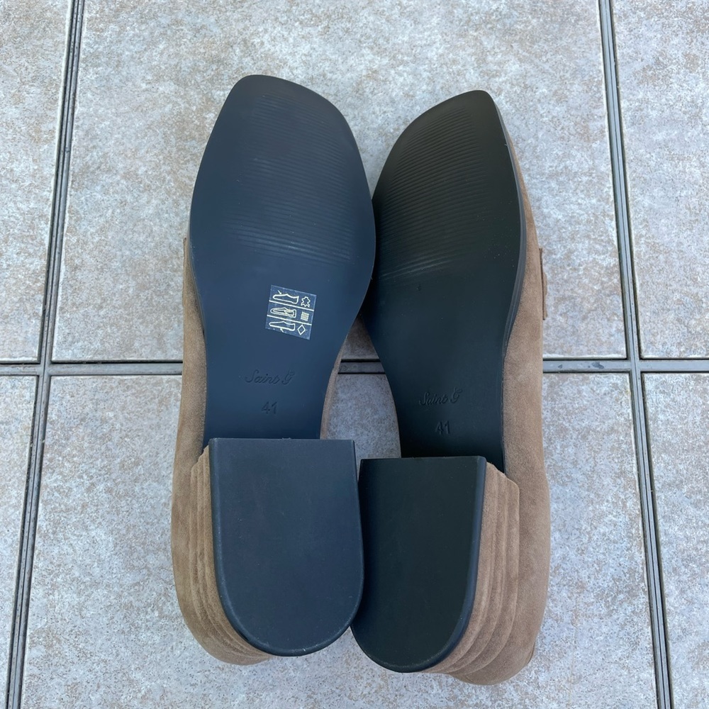 Saint G Suede Block Heels Moccasins - Picture 12 of 16